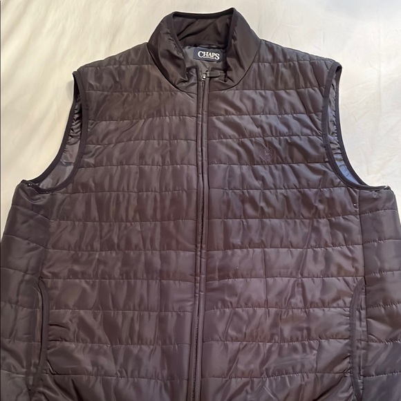 Chaps Men's Black Quilted Vest - Picture 1 of 1